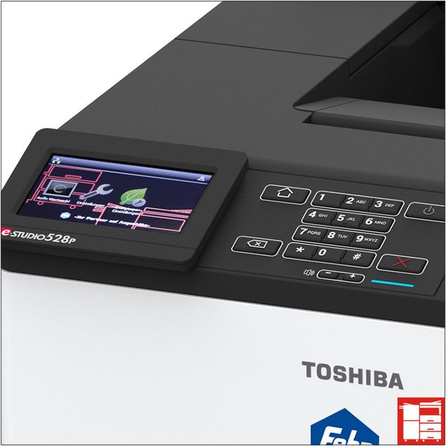 Touchpanel der Toshiba e-STUDIO528P