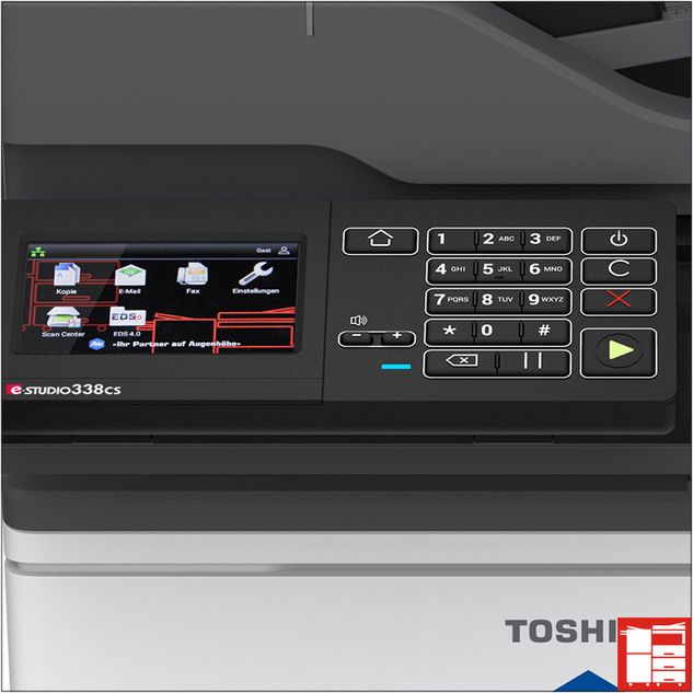 Touchpanel der Toshiba e-STUDIO338CS